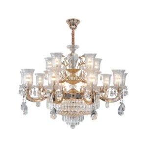 Đèn trang trí thả thân đồng pha lê K9 cao cấp 6651T15 - Thành Đạt